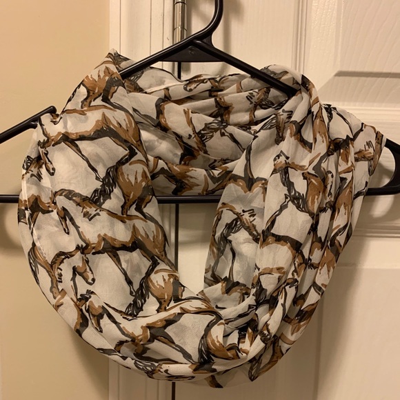 Horse Pattern Infinity Scarf - Picture 1 of 1